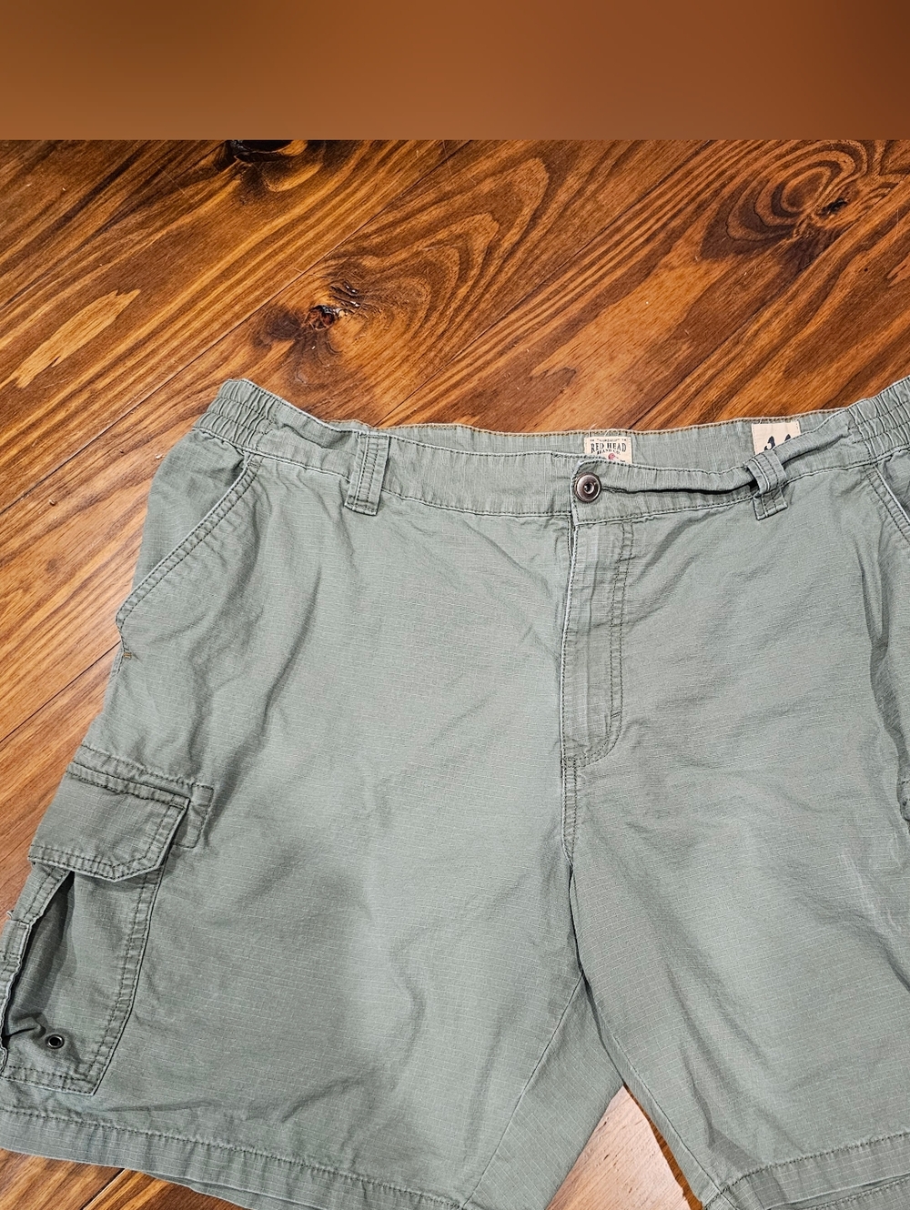 Redhead Mens 44 Olive Green Cargo Shorts Workwear Utility Casual